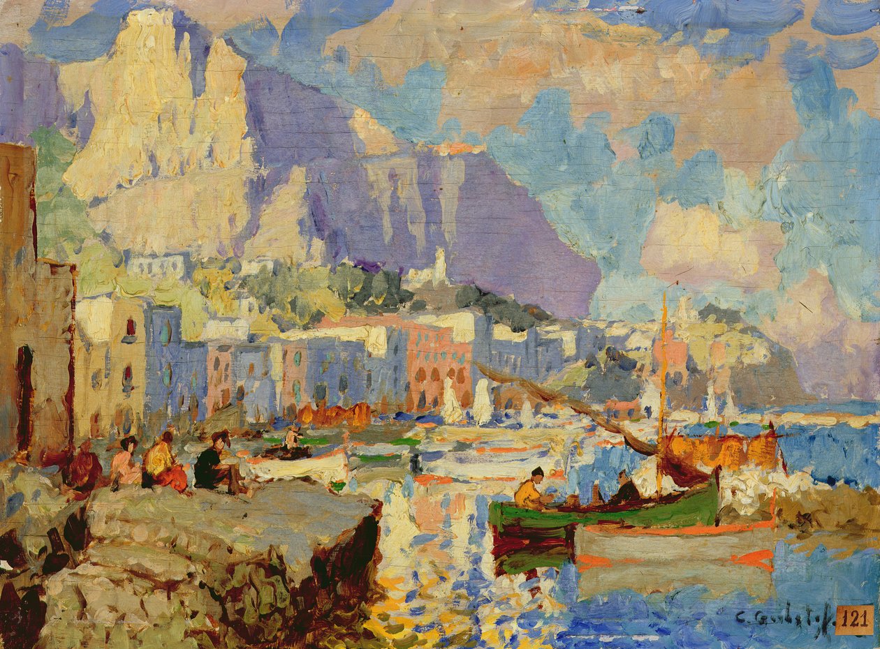 Seascape de Capri de Konstantin Ivanovich Gorbatov