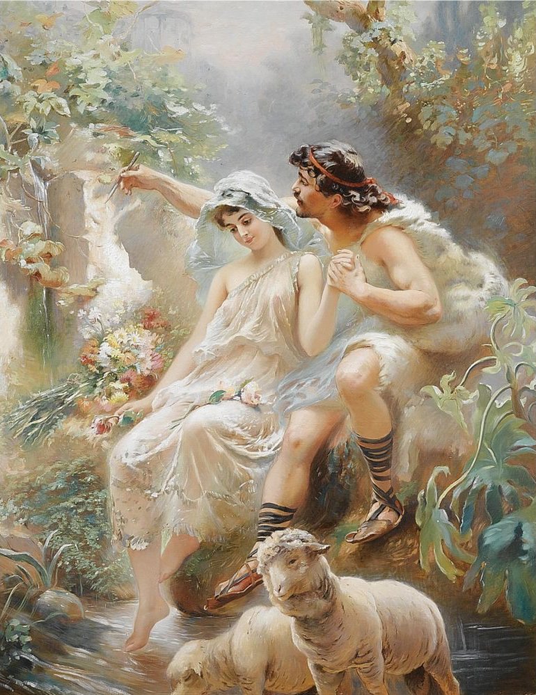 Cena alegórica de Konstantin Egorovich Makovsky