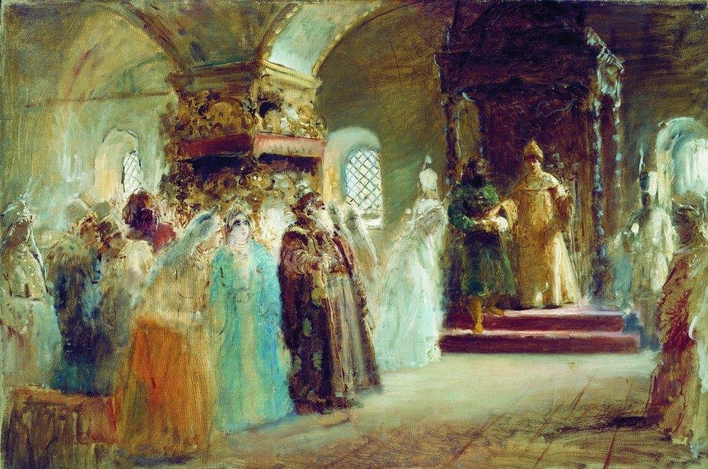 A noiva-show do czar Alexey Michailovich de Konstantin Egorovich Makovsky