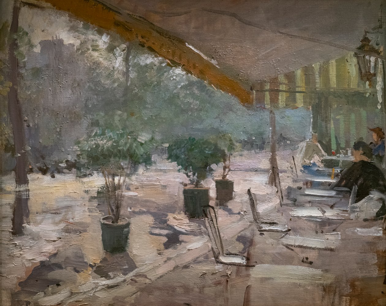 Um café em Paris de Konstantin Alekseevich Korovin