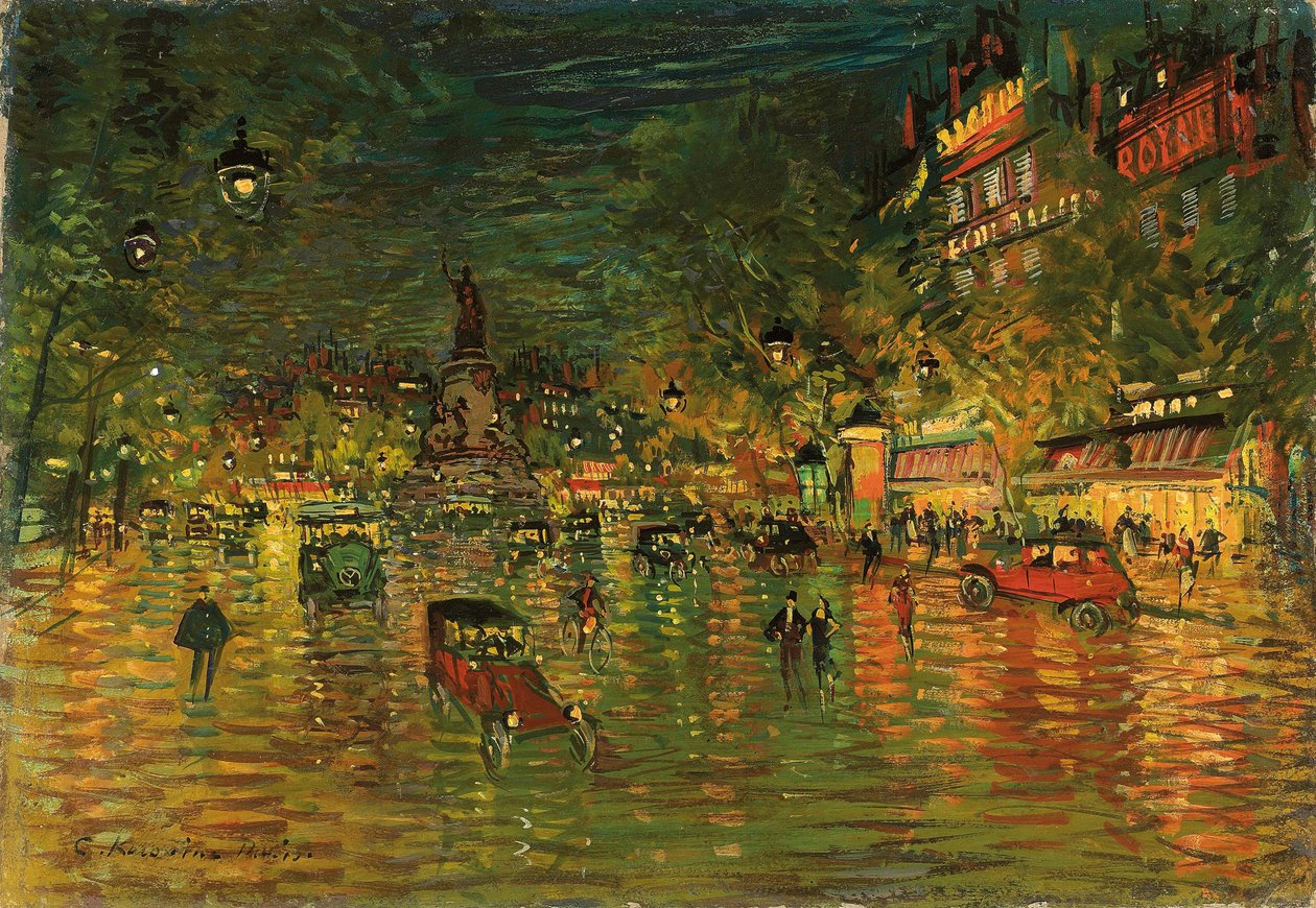 Place de la Republique, Paris de Konstantin Alekseevich Korovin