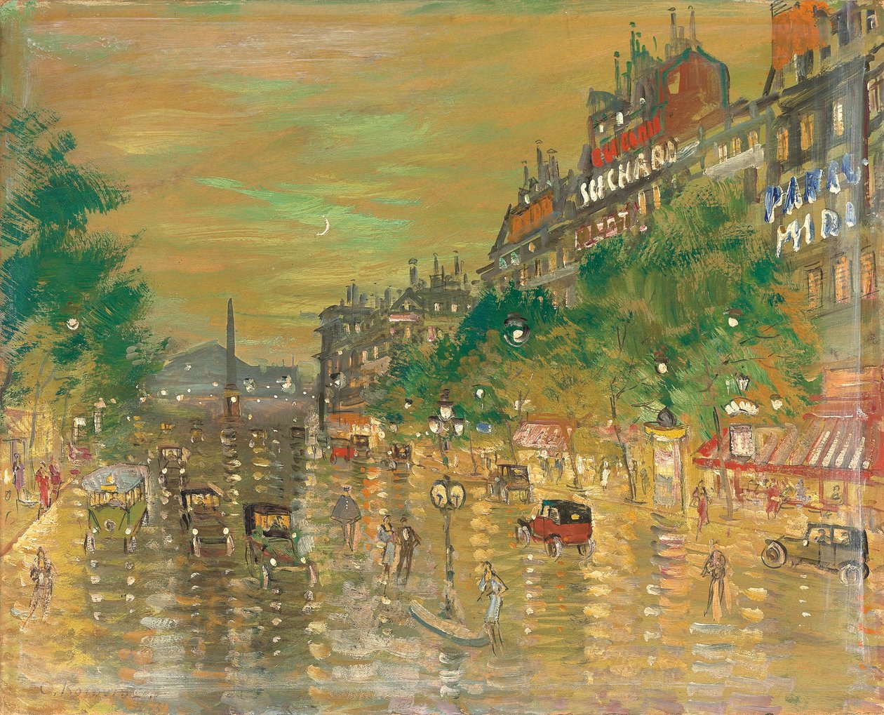 Rue Royale, Paris de Konstantin Alekseevich Korovin