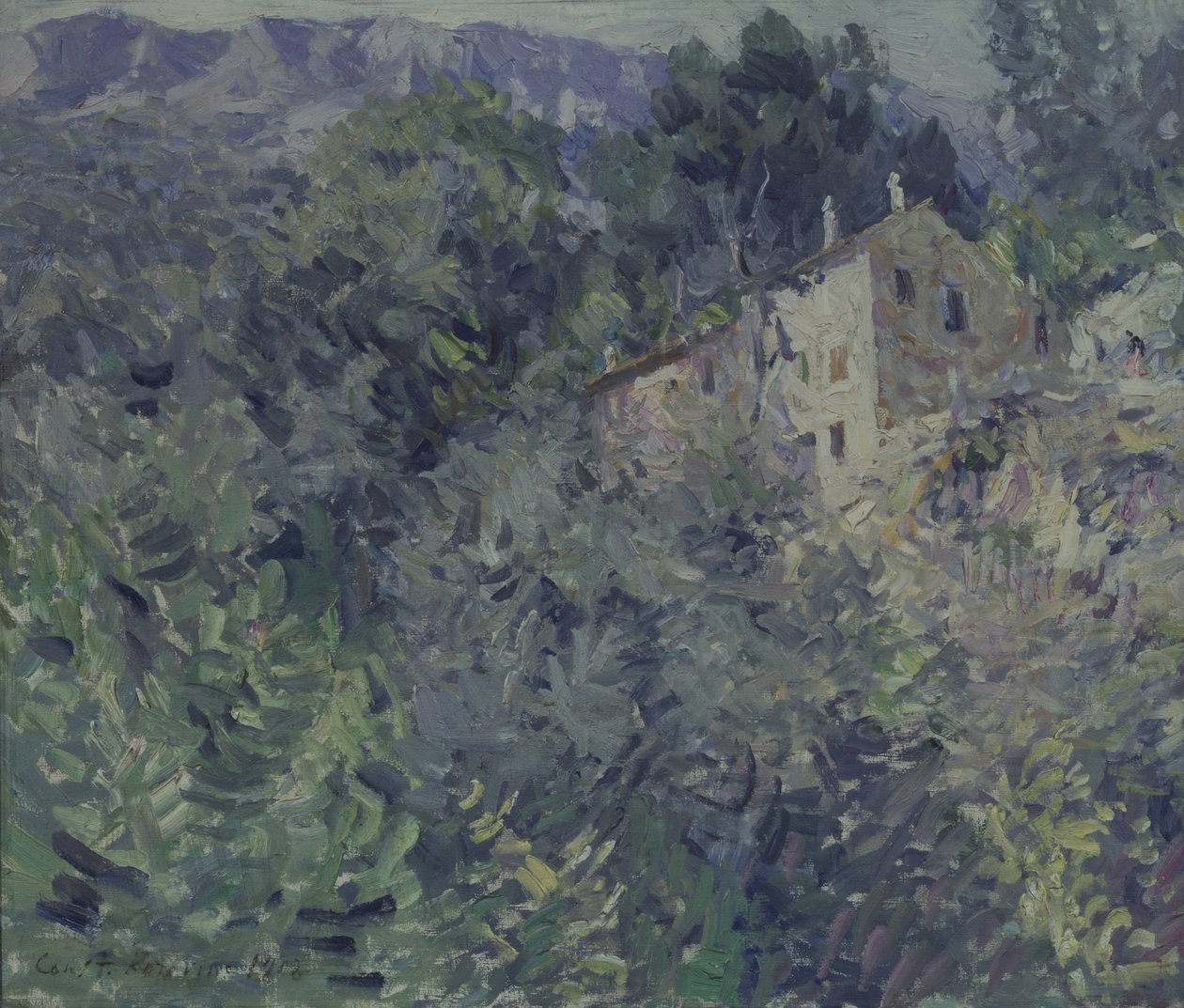 Sul da França, 1908 de Konstantin Alekseevich Korovin