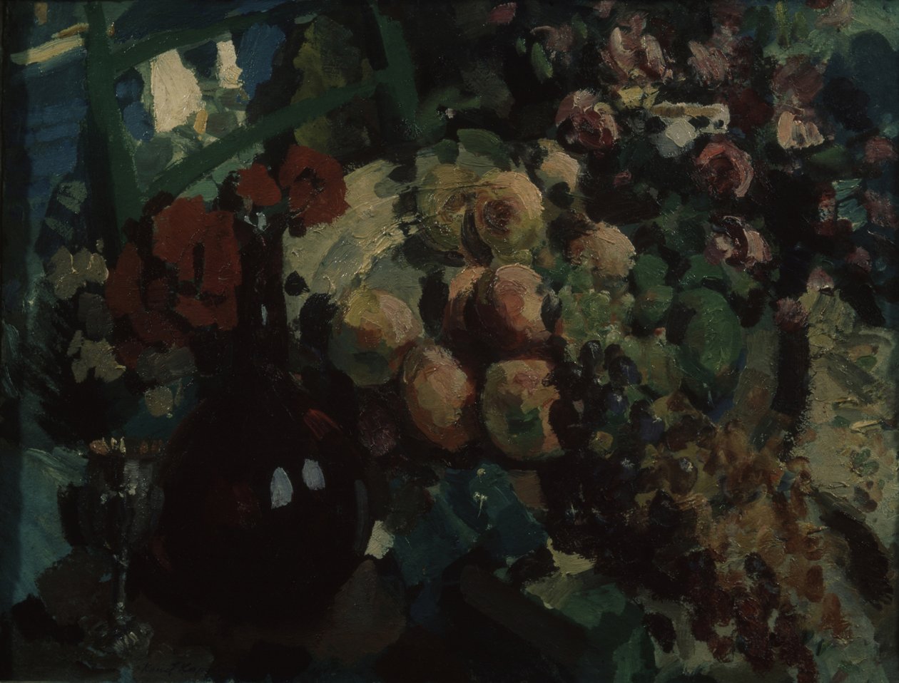 Ainda vida. Vinha e frutas, 1917 de Konstantin Alekseevich Korovin