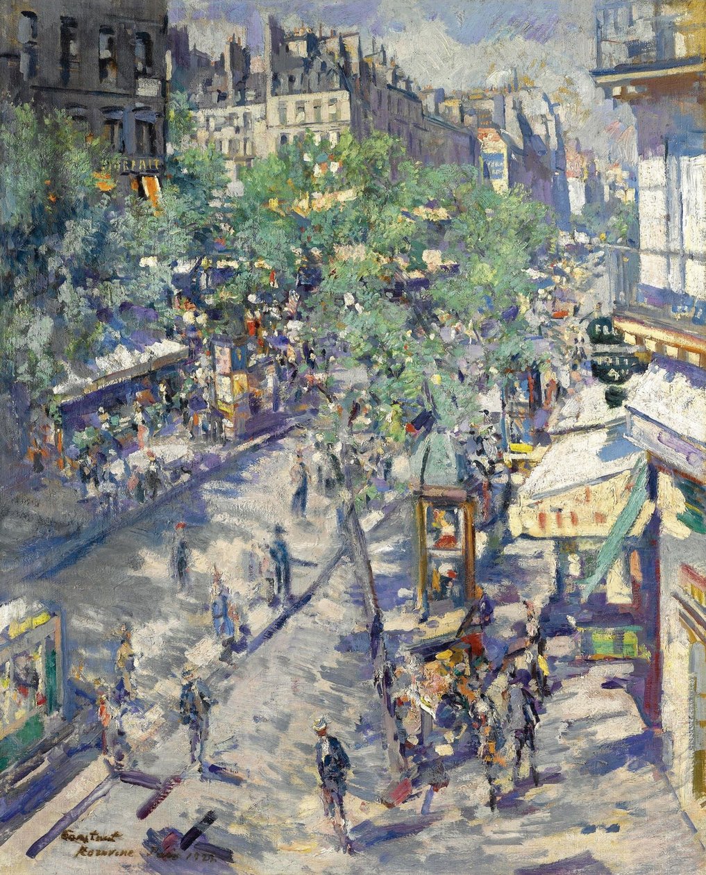 O Boulevard de Sébastopol em Paris, 1923 de Konstantin Alekseevich Korovin