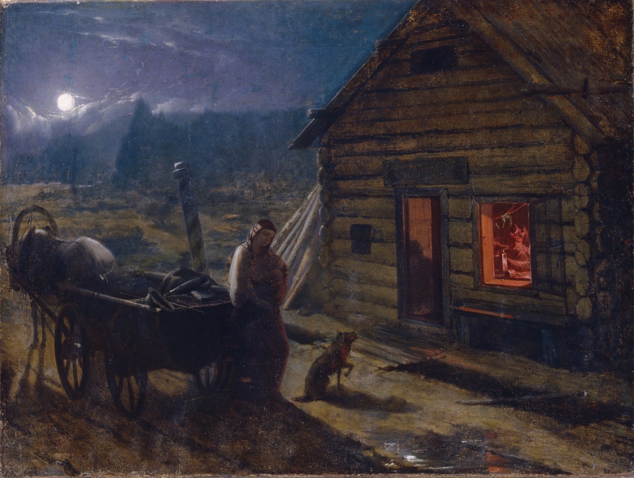 Antes de uma taberna de Konstantin Alexandrovich Trutovsky