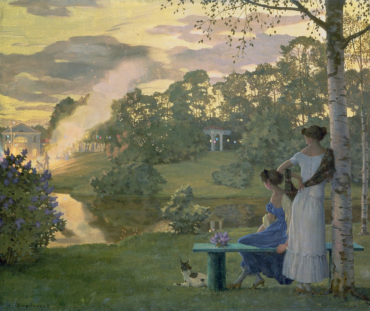 Fogos de artifício, 1922 de Konstantin Andreevic Somov
