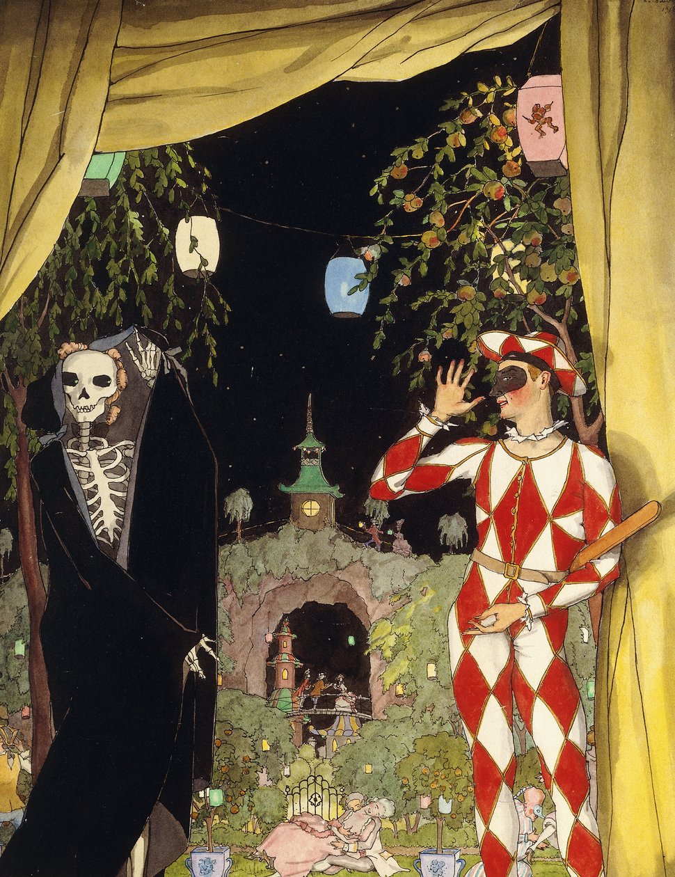 Arlequim e Morte de Konstantin Andreevic Somov