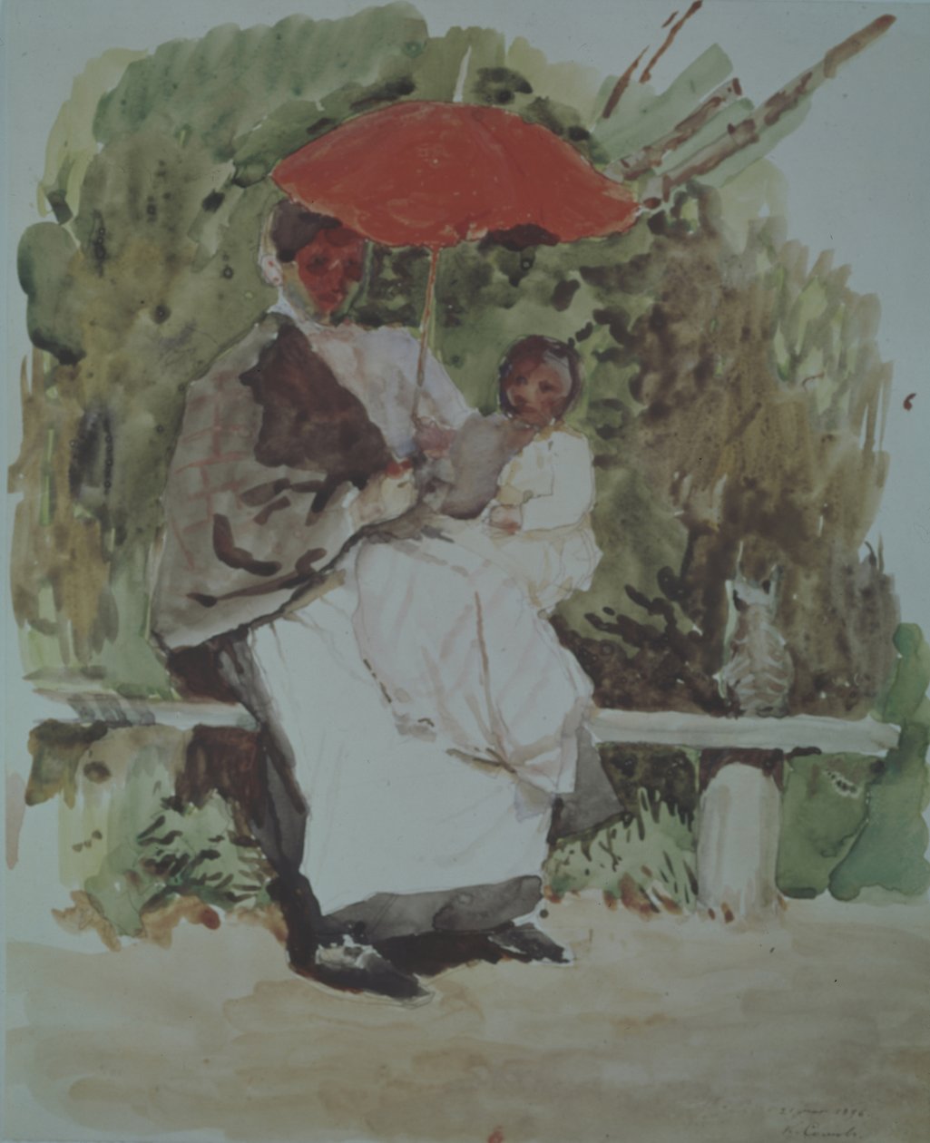 Enfermeira com uma criança de Konstantin Andreevic Somov