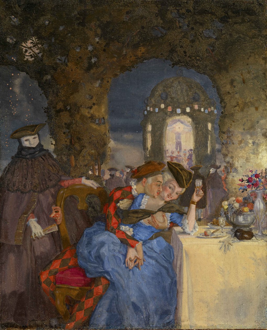 Encontro, c. 1918 de Konstantin Andreevic Somov