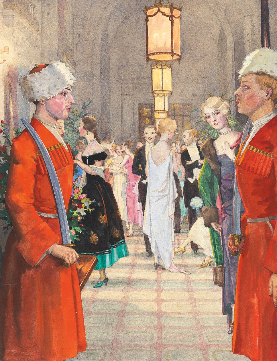 A bola de cossaco de Konstantin Andreevic Somov