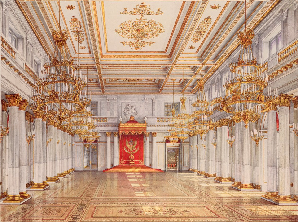 Le hall George (la grande salle du trone) du palais d