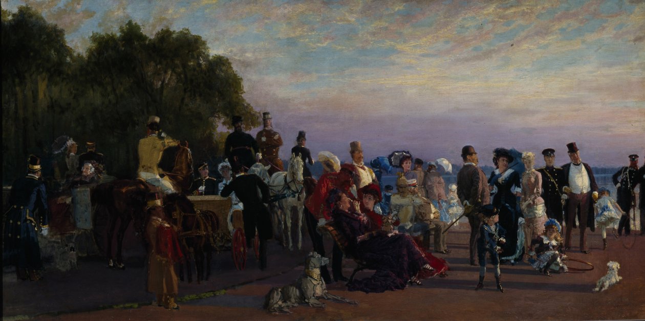 No espeto da Ilha Strelka, década de 1870 de Konstantin Apollonovich Savitsky
