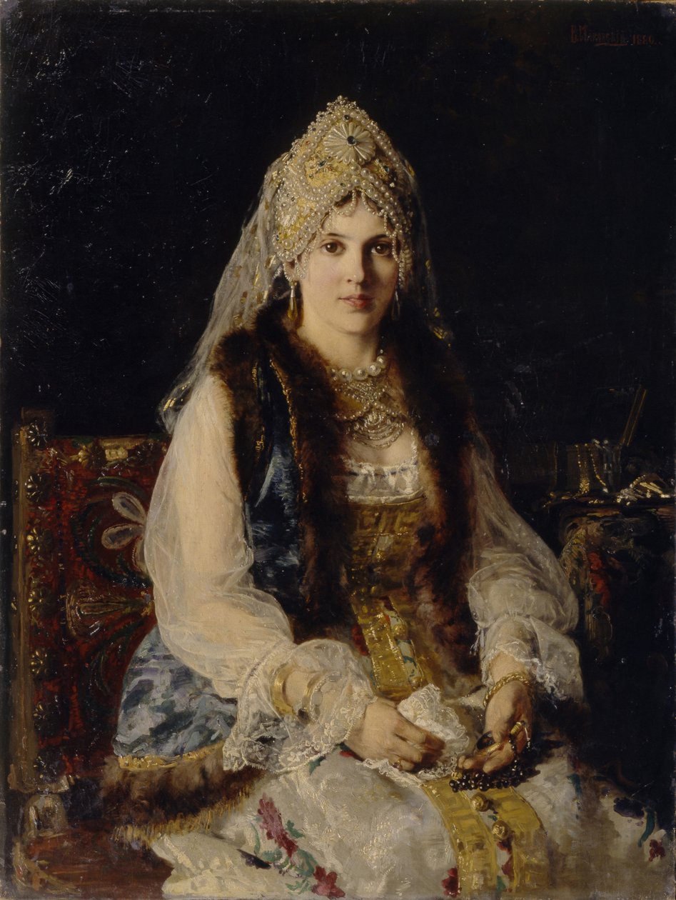Esposa de Boyars, 1880 de Konstantin Egorovich Makovsky