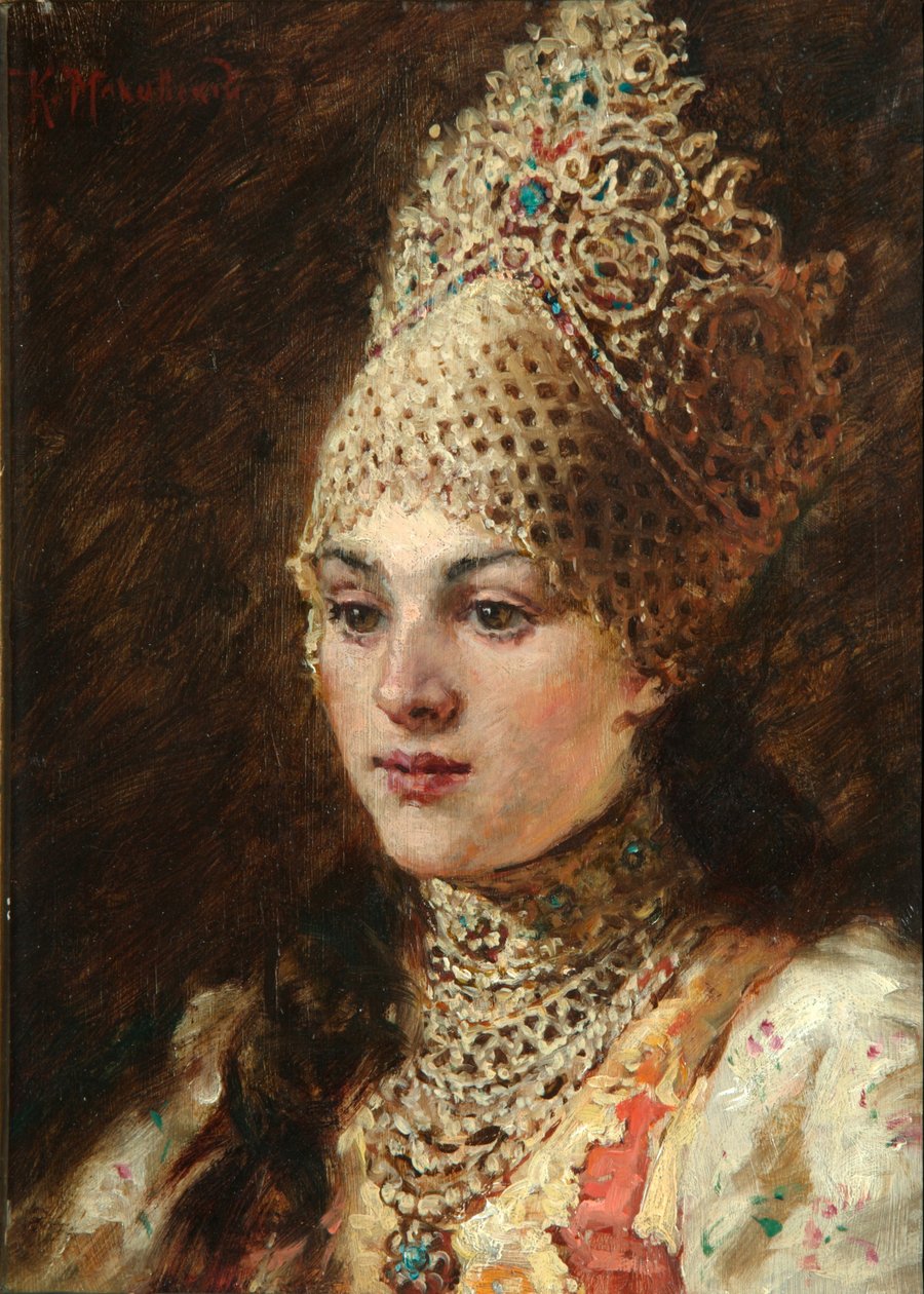Esposa de Boyars, década de 1890 de Konstantin Egorovich Makovsky