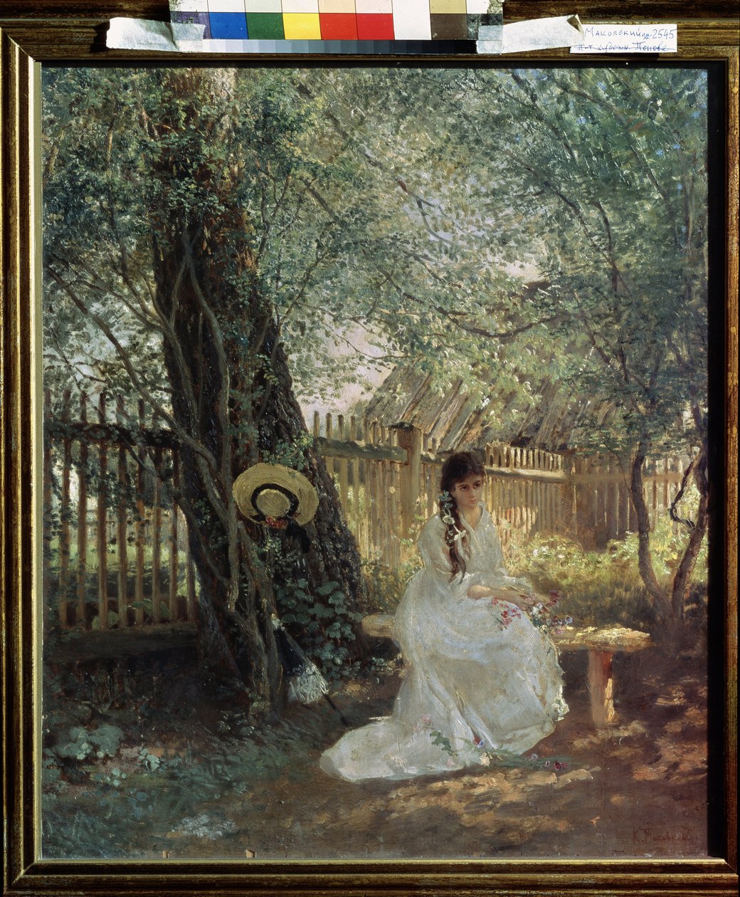 Em O Jardim de Konstantin Egorovich Makovsky