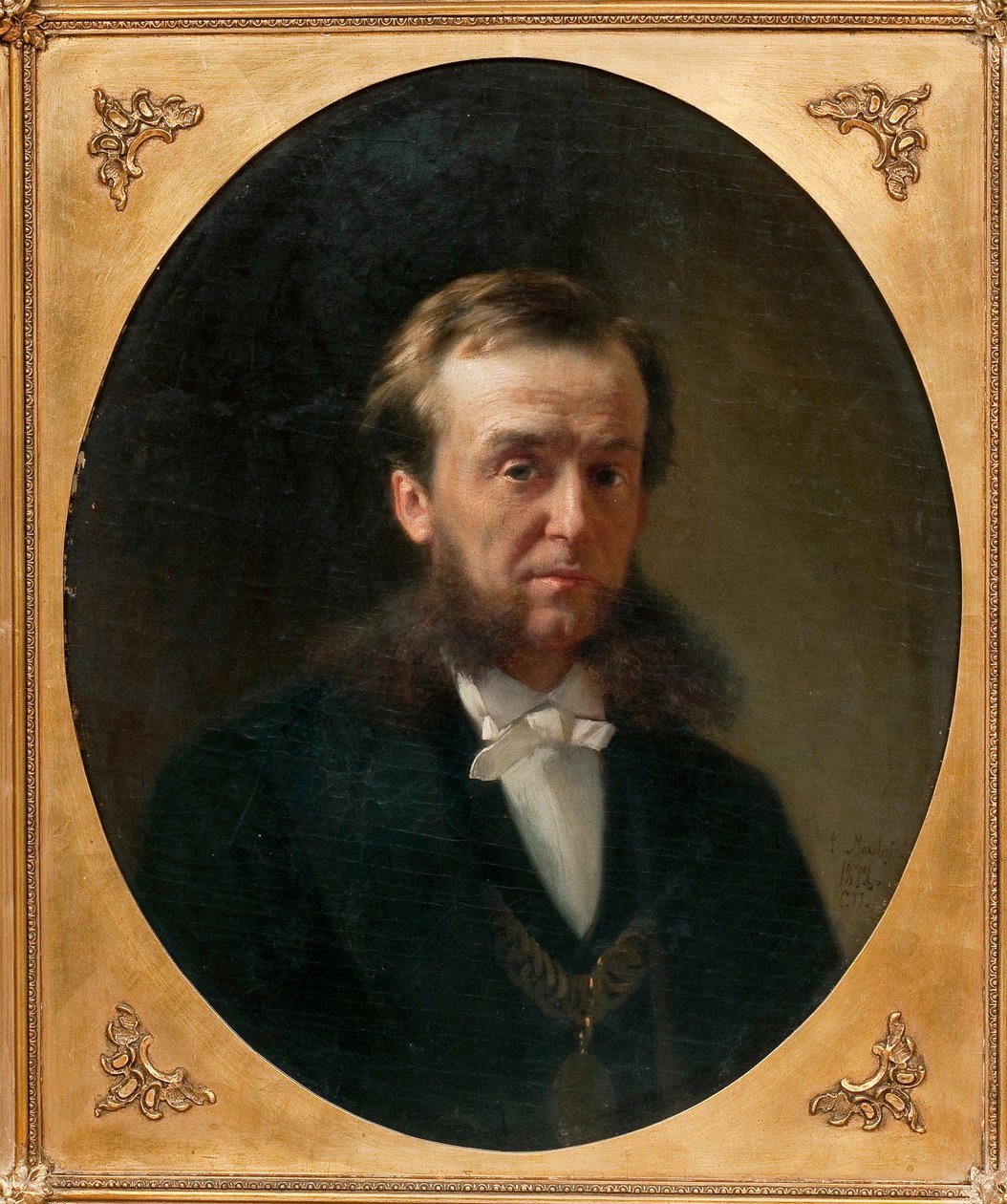 Portrait du Comte Piotr Aleksandrovitch Valouiev (Pyotr Aleksandrovich Valuev) (1815-1890) - Peinture de Konstantin Yegorovich Makovsky (Constantin Makovski) (1839-1915), huile sur carton de Konstantin Egorovich Makovsky