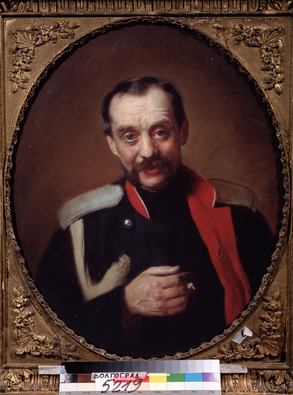 Retrato do Compositor C. A. Cui (1835-1918). Membro do Grupo dos Cinco, cujo objectivo era produzir música tipicamente russa. Pintura de Konstantin Yegorovich Makovsky (Constantin Makovski) (1839- de Konstantin Egorovich Makovsky