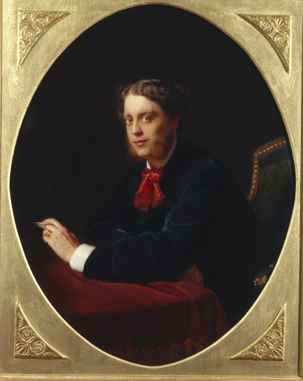 Retrato do conde Nikolay Sergeyevich Stroganov 1836-1905, 1865 de Konstantin Egorovich Makovsky