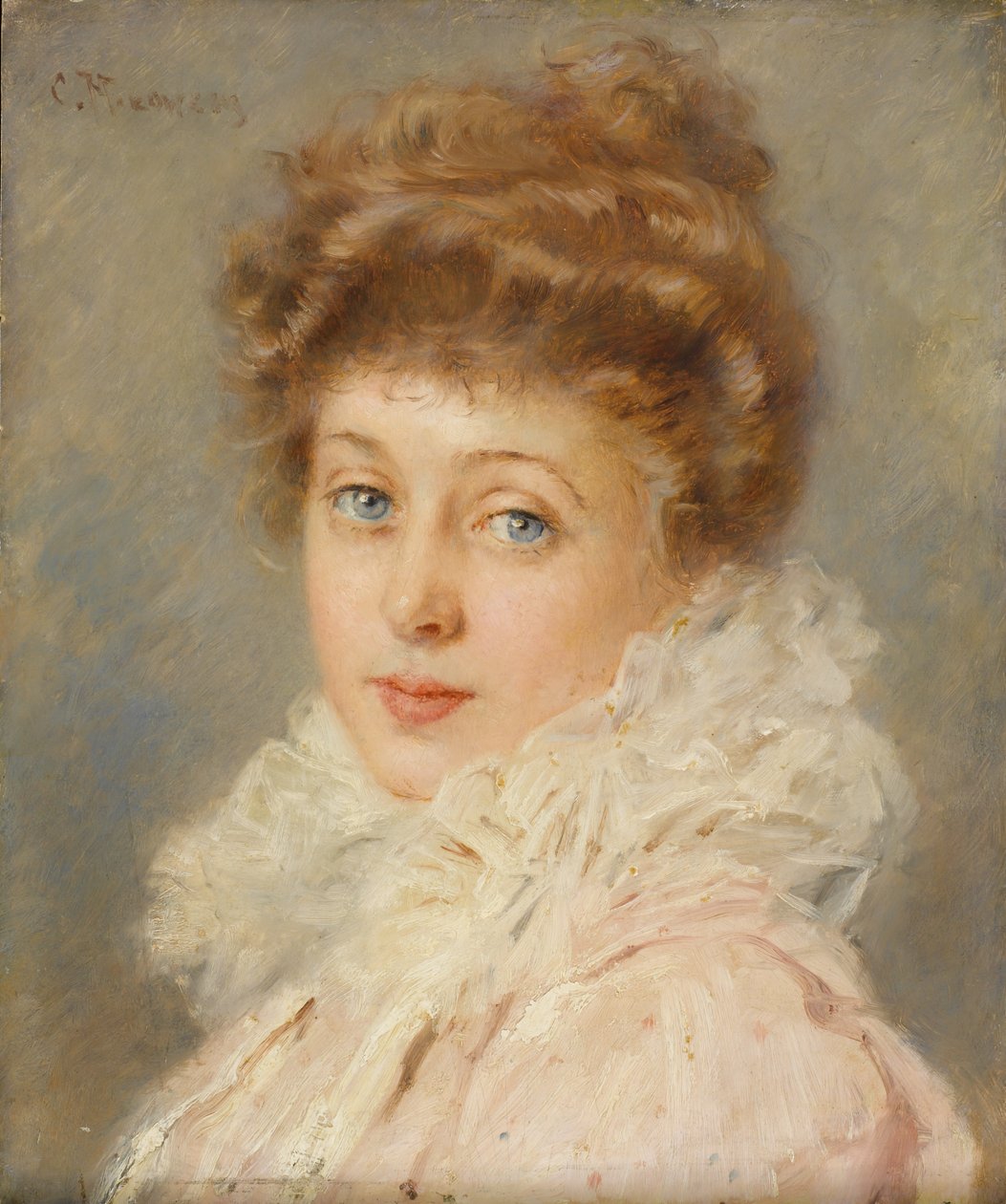 Retrato de uma mulher elegante, de Konstantin Egorovich Makovsky