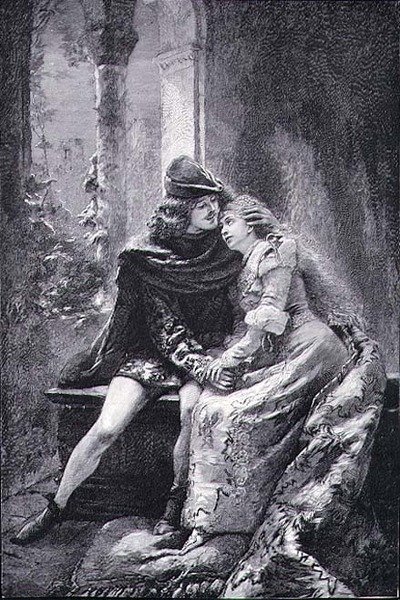 Romeu e Julieta (gravura) de Konstantin Egorovich Makovsky