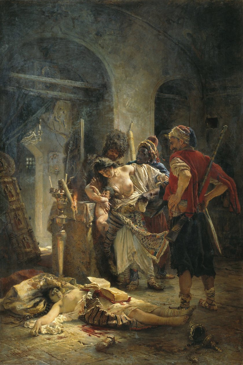 Os Martyresses búlgaros, 1877 de Konstantin Egorovich Makovsky