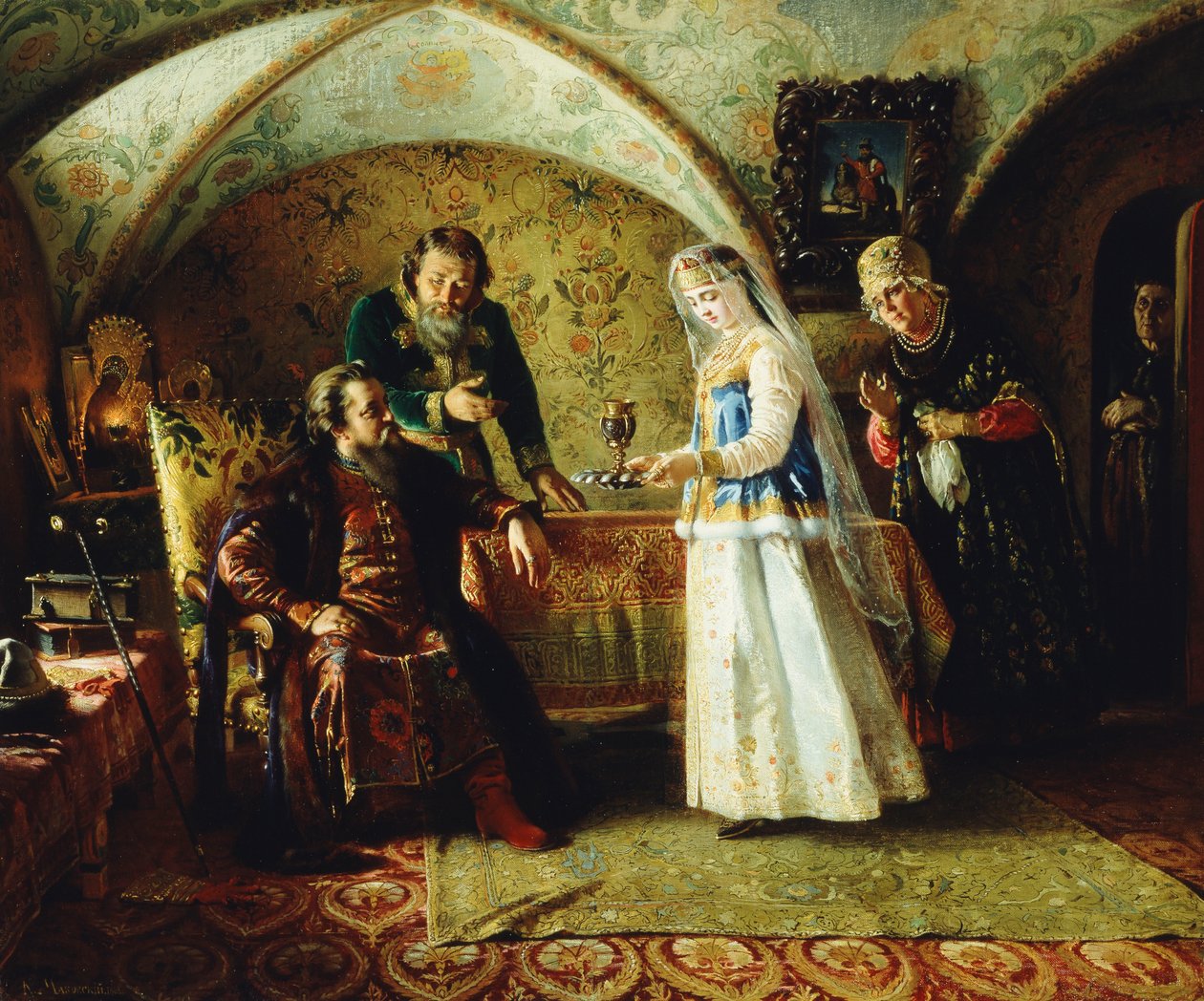A Introdução, 1868 de Konstantin Egorovich Makovsky