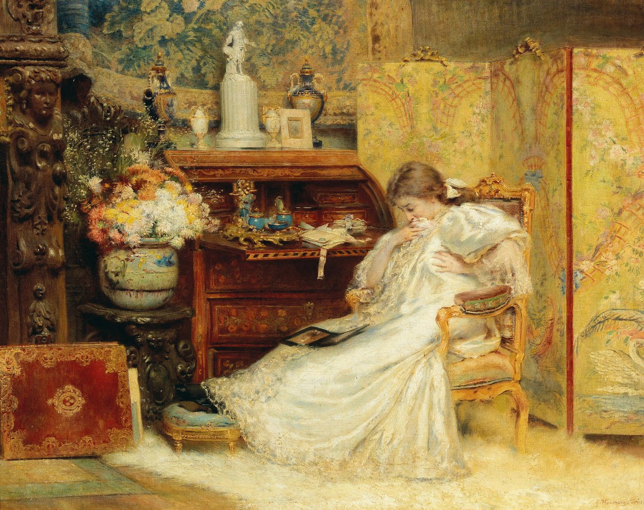 A tenra criatura. de Konstantin Egorovich Makovsky