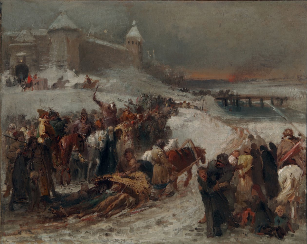 O tempo dos problemas de Konstantin Egorovich Makovsky
