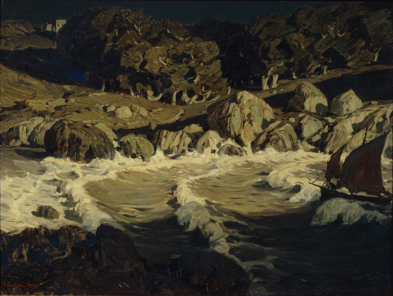 Noite no mar, 1903 de Konstantin Fyodorovich Bogayevsky