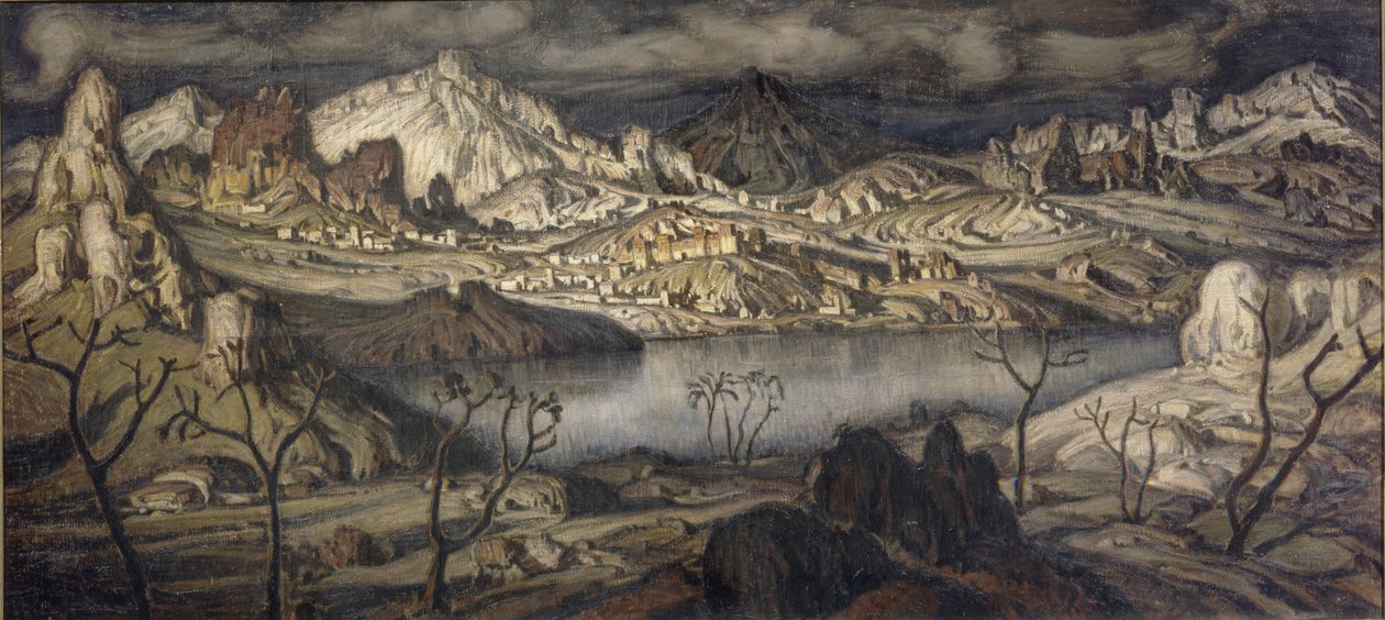 A região ciméria, 1910 de Konstantin Fyodorovich Bogayevsky