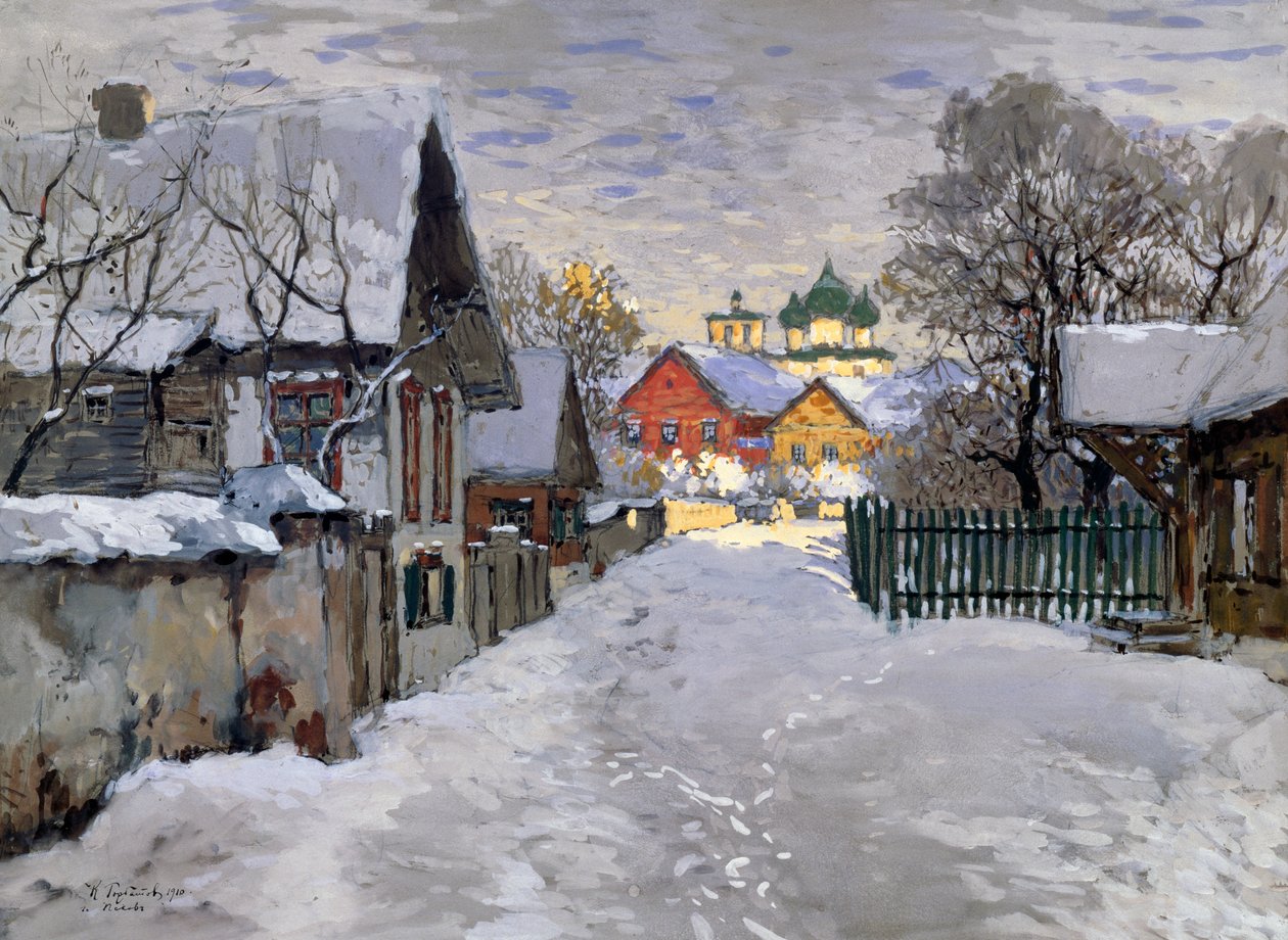 Noite de inverno, um canto de Pskov de Konstantin Ivanovich Gorbatov