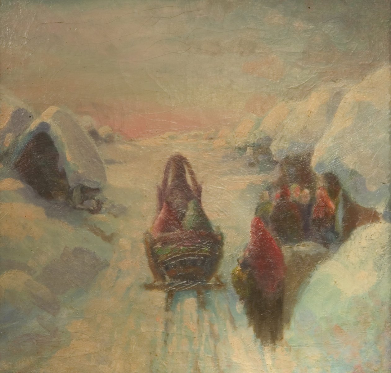 Inverno. Condução de trenó de Konstantin Konstantinovich Pervukhin