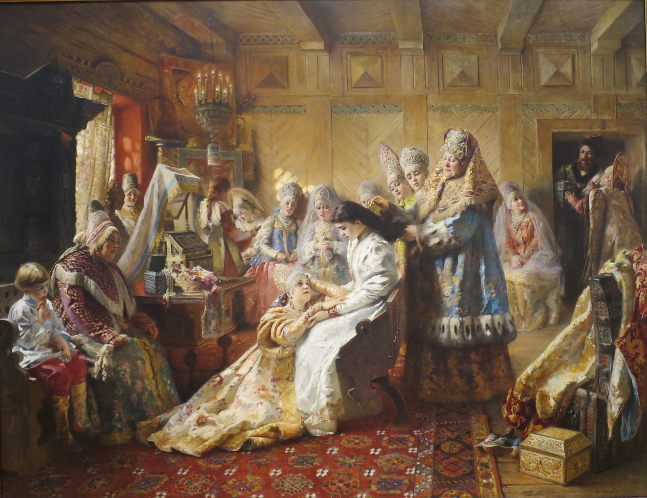 O traje da noiva russa de Konstantin Makovsky