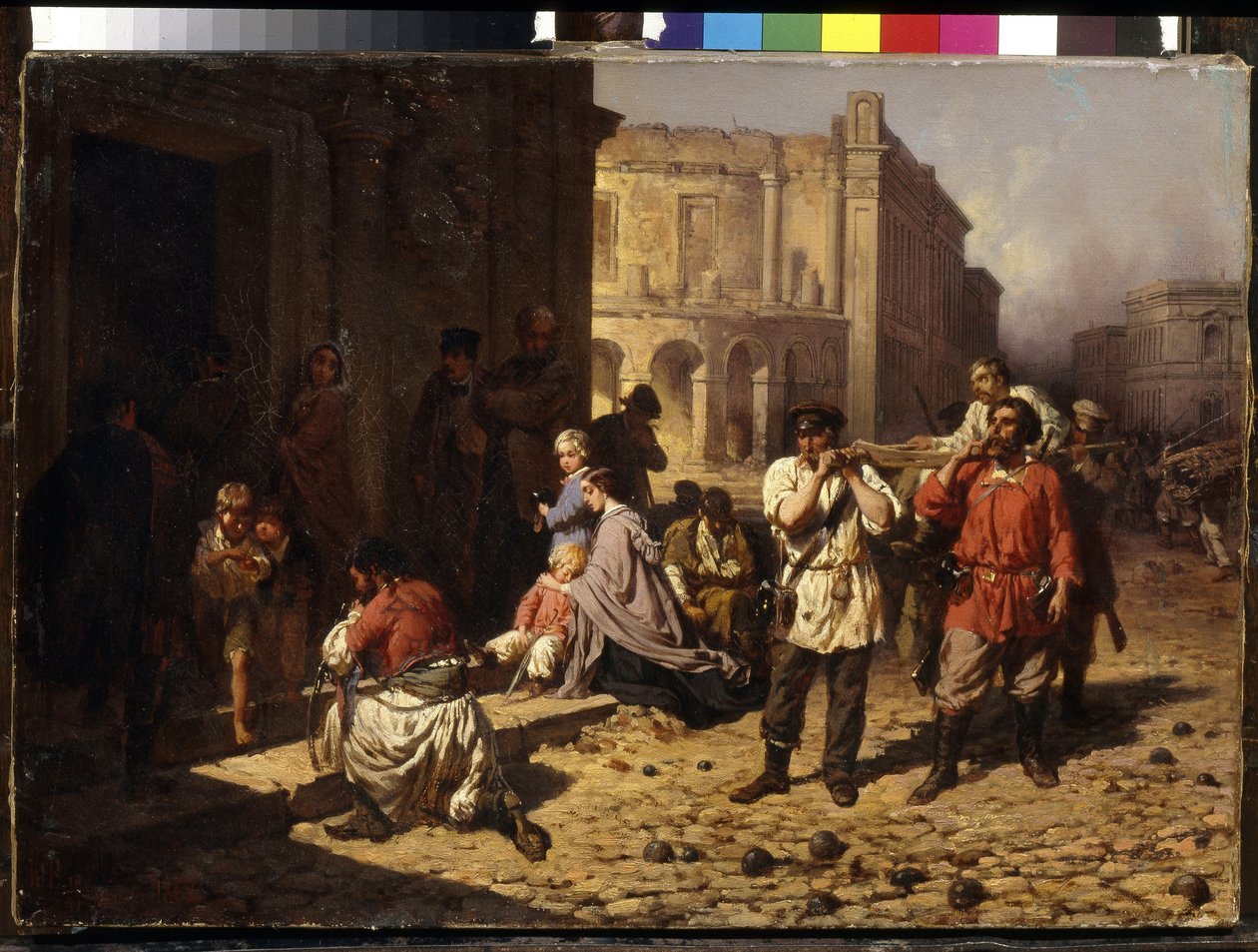 O cerco de Sevastopol em 1854 de Konstantin Nikolaevich Filippov