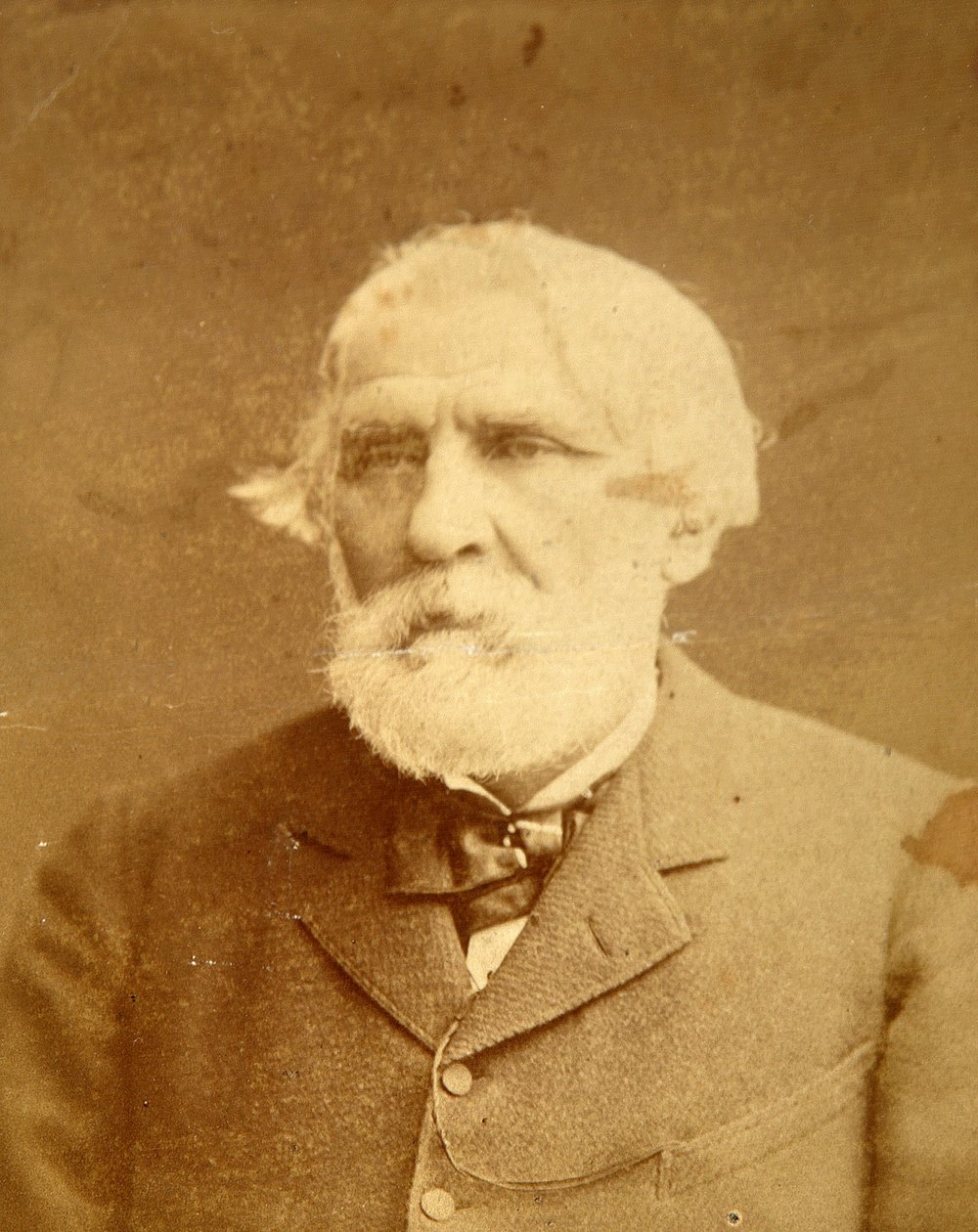 Retrato do autor Ivan Sergeyevich Turgenev (Sergueievitch Tourgueniev) (1818-1883). Foto de Albumina de Konstantin Schapiro (1839-1900) de Konstantin Schapiro