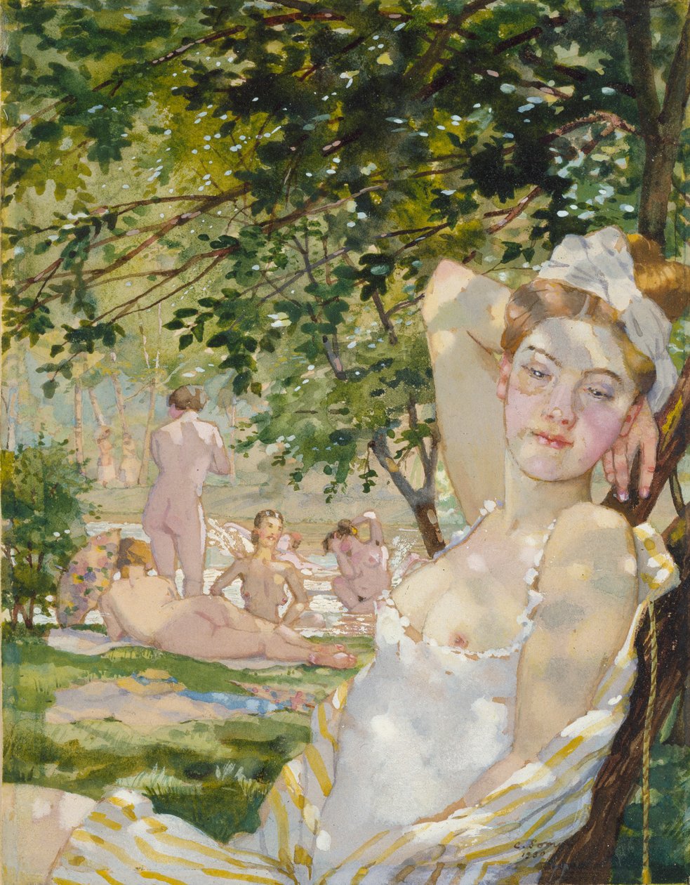 Pais ao Sol, 1930 de Konstantin Somov