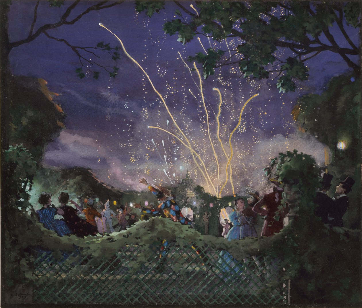 Fogos de artifício, 1929 de Konstantin Somov