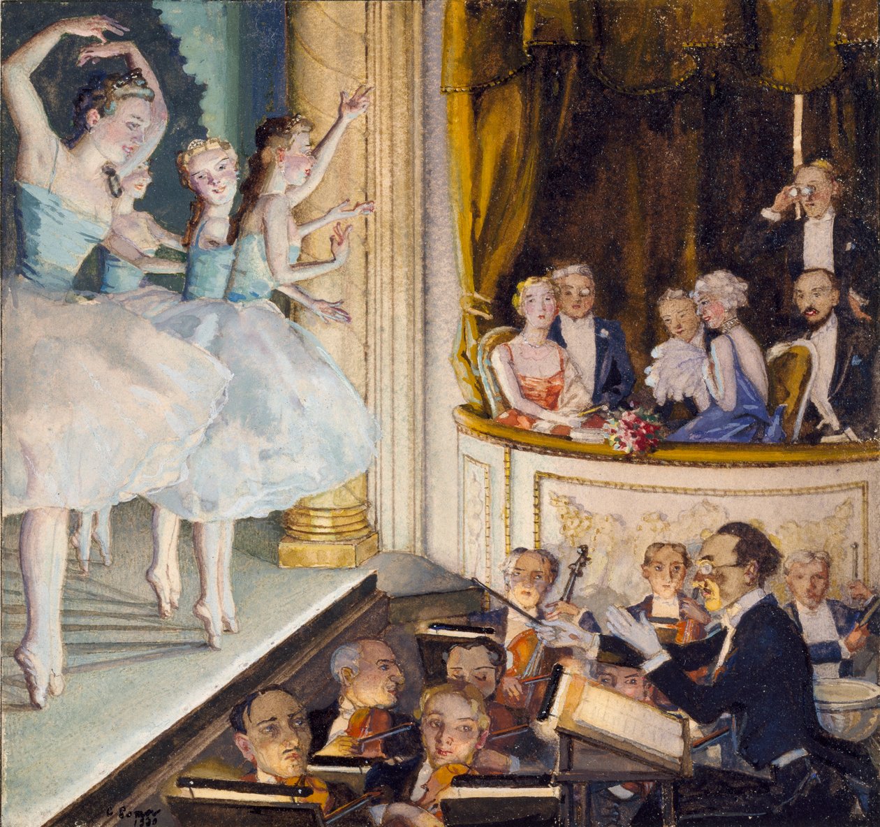 Balé russo, 1930 de Konstantin Somov