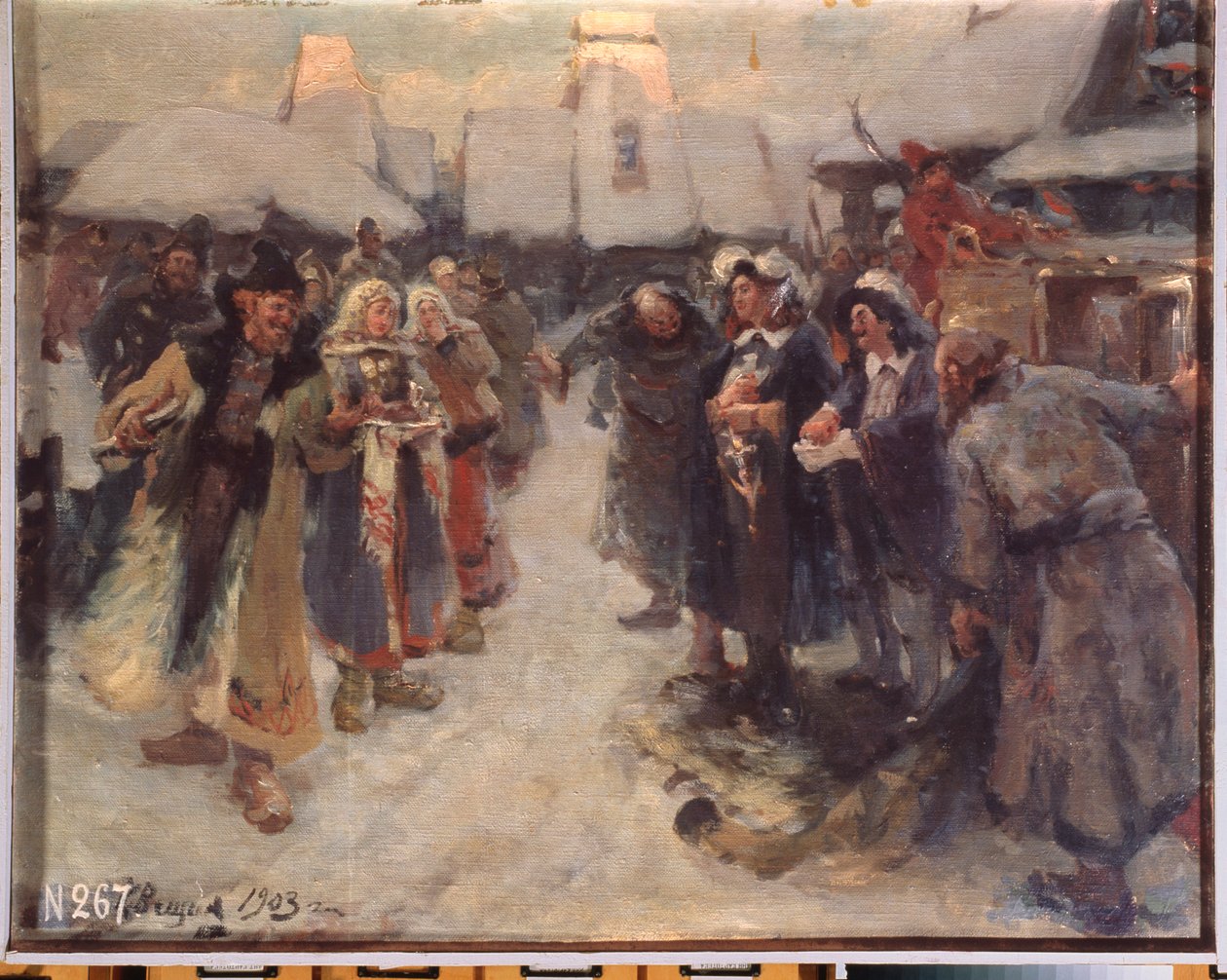 Os Estrangeiros em Moscovy de Konstantin Veshchilov