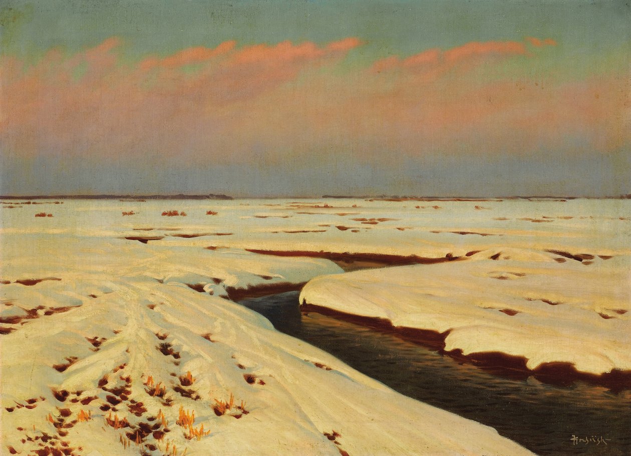 Paisagem de inverno de Konstantin Yakovlevich Kryzhitsky