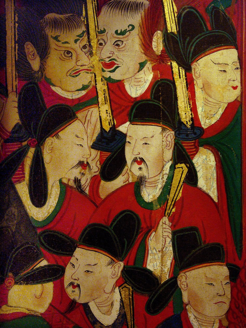 Detalhe do retrato do Sexto Rei (Danjong de Korean School