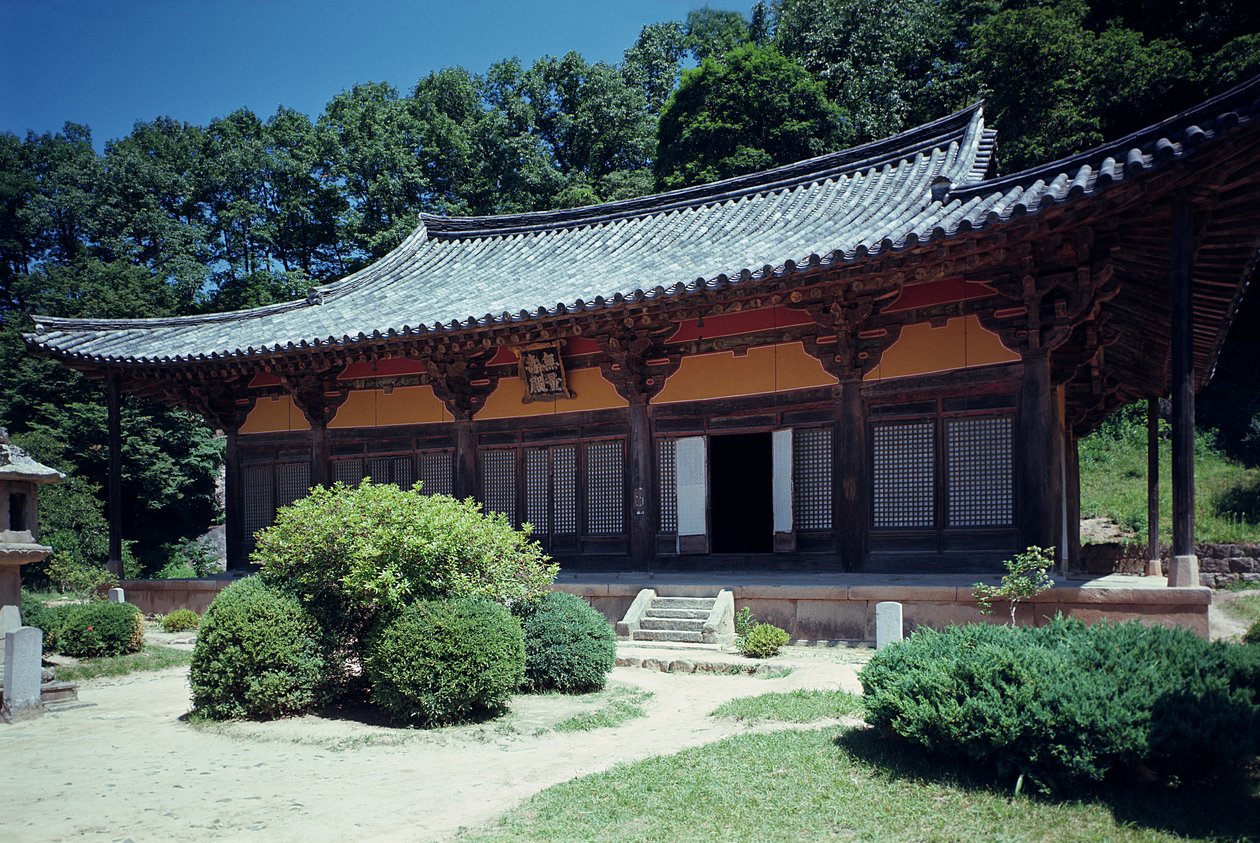 Templo de Pusok-sa, reconstruído 1358 de Korean School