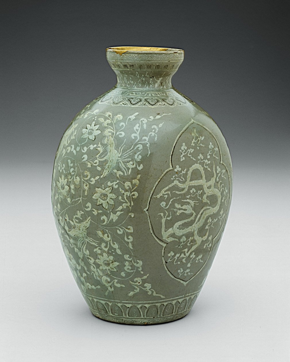 Vaso com Dragão e Fênix, dinastia Goryeo de Korean School