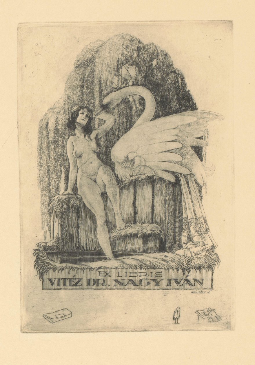 Ex libris é de Iván Nagy Ex libris bravo dr. Iván Nagy (título no objeto) de Kornél Révész