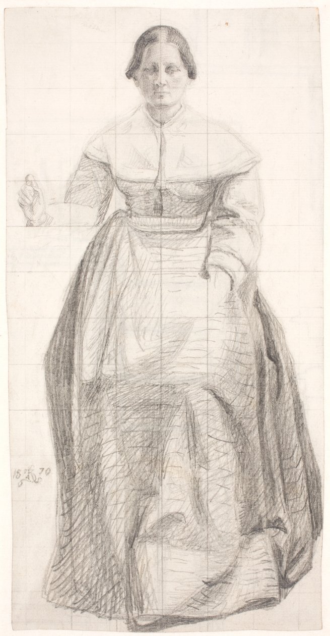 A mãe do artista sentada de Kristian Zahrtmann