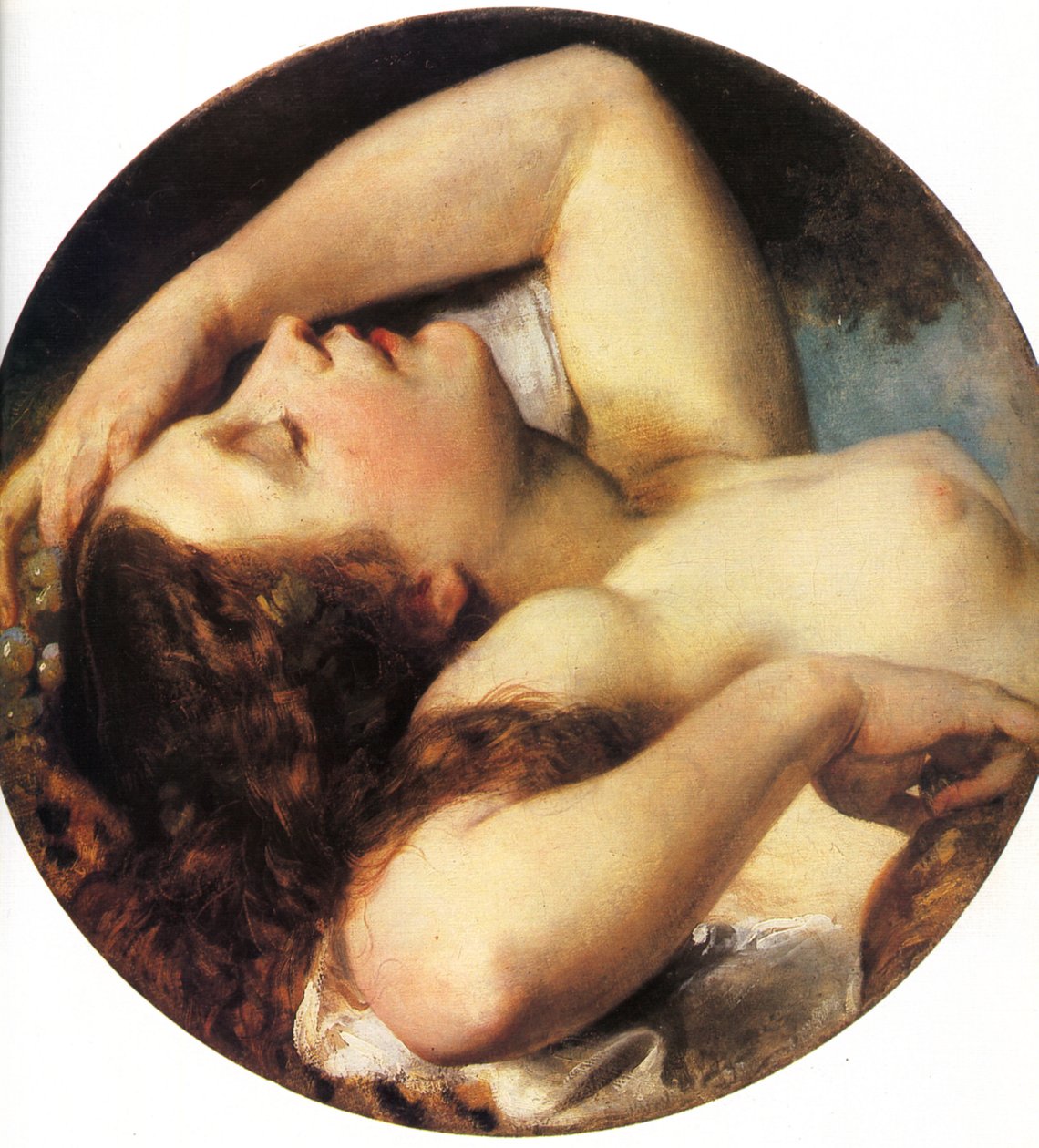 Bacchante adormecido de Károly Brocky