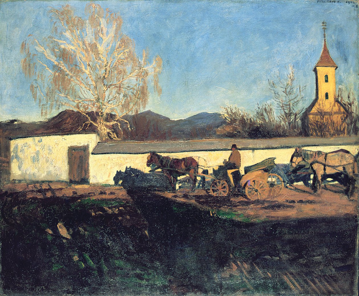 Noite em março de Károly Ferenczy