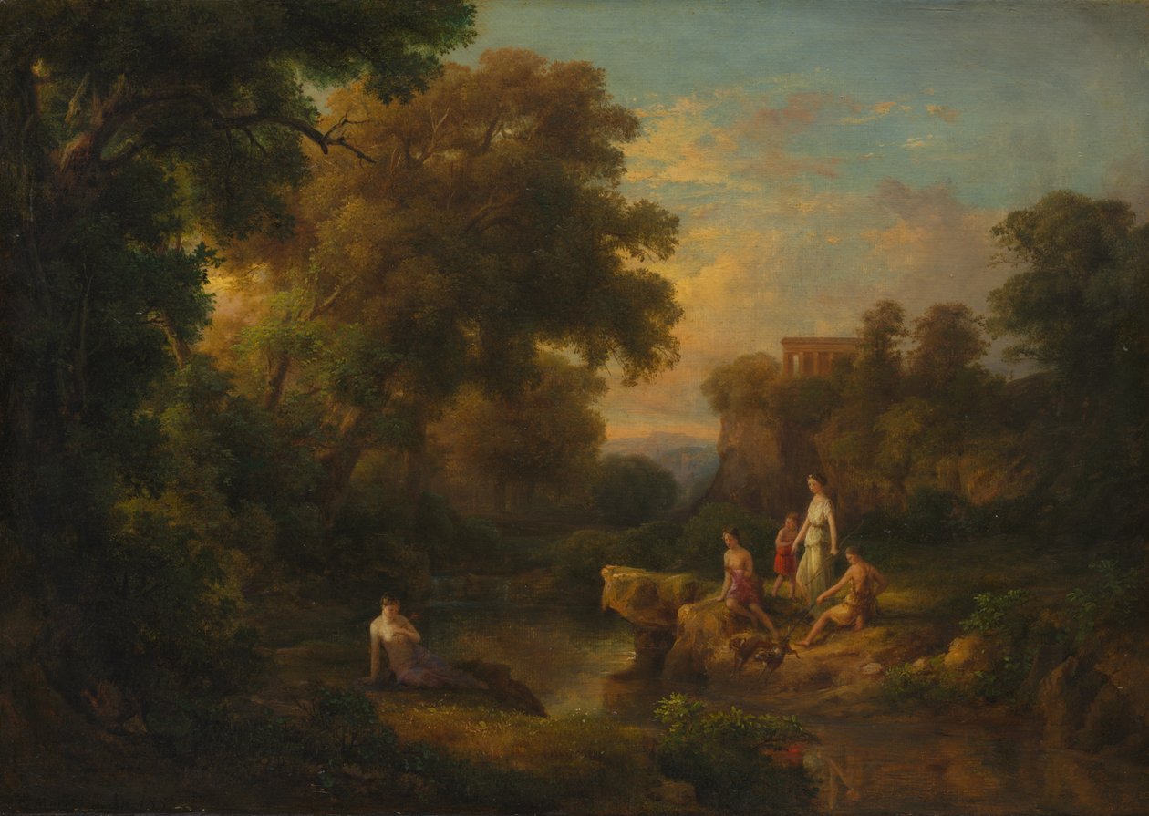 Diana e suas ninfas, 1853. de Károly Markó