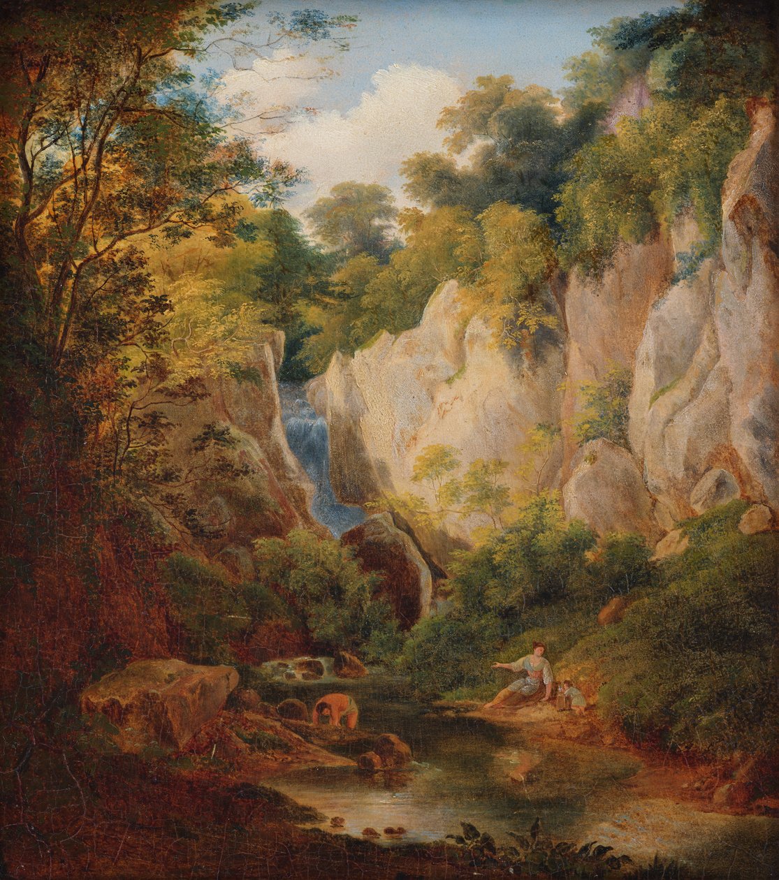 paisagem com ravina de Károly Markó d. Ä.